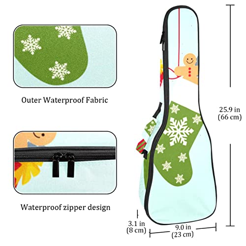 Sac pour ukulélé de Noël avec cadeaux – Housse pour ukulélé soprano ténor – 58,4 cm d’épaisseur – 10 mm d’épaisseur… - Les Beatles, Paul McCartney, John Lennon, RIngo Starr, George Harrison Sac pour ukulélé de Noël avec cadeaux - Housse pour ukulélé soprano ténor - 58,4 cm d'épaisseur - 10 mm d'épaisseur… – Image 5