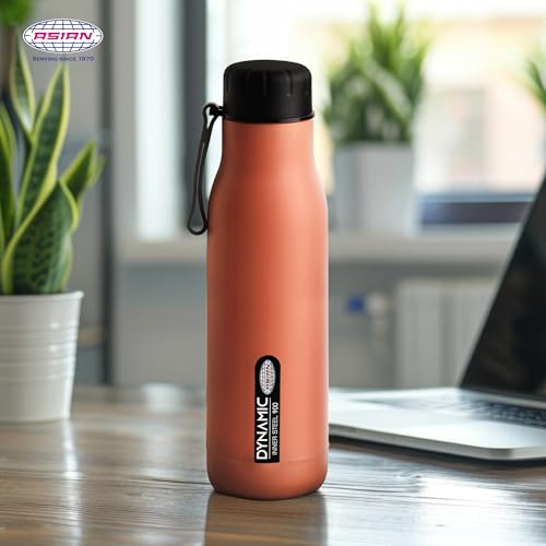 Image of Asian Plastowares - Thumb Grip 900 - Insulated Water Bottle | Stainless Inner Steel Bottle for Hot & Cold | Leak-Proof, BPA-Free | Ideal for Gym, Office, Travel & Gift Items | Green