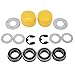 DVPARTS Front Wheel Bushing to Bearing Conversion Kit Compatible with John Deere D130 D140 D150 D160 D170 D100 D105 D110 D120 Lawn Mower