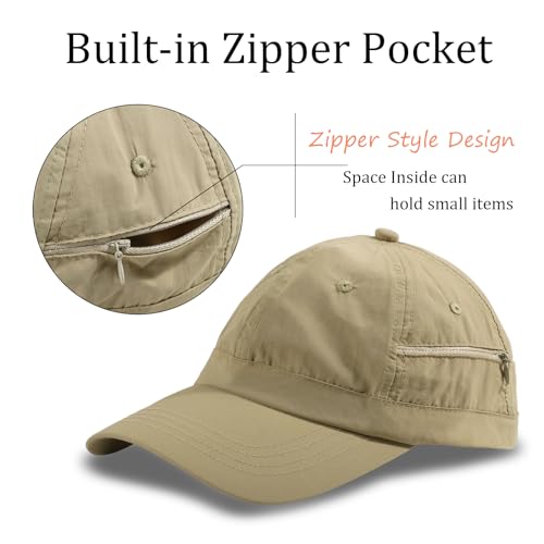 Image of Mens Waterproof Baseball Cap Womens Rain Hat Quick Dry Running Hat with Sweatband Outdoor Golf Breathable Sports Cap