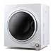 Panda 3.75 cu.ft Compact Laundry Dryer, 13.2lbs Capacity, Control Panel Downside, PAN760SF White and Black