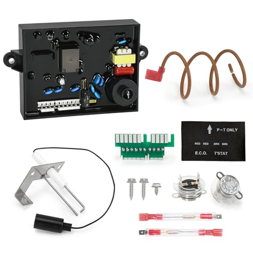 Image of 3 in 1 91365 RV Water Heater Control Circuit Board with Fuse,91447 Thermal Cut Off & ECO Thermostat Kit, 93868 Spark Sensor Igniter Electrode Compatible with Atwood Dometic