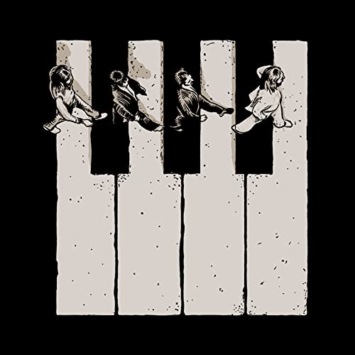 Pampling T-Shirt 100% Coton, Unisexe à Manches Courtes, Vêtements pour Hommes et Femmes en 5 Tailles, T-Shirt Noir, Modèle Music is The Way - Les Beatles, Paul McCartney, John Lennon, RIngo Starr, George Harrison Pampling T-Shirt 100% Coton, Unisexe à Manches Courtes, Vêtements pour Hommes et Femmes en 5 Tailles, T-Shirt Noir, Modèle Music is The Way – Image 6