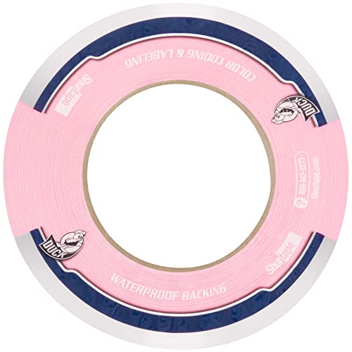 Image of Duck Pro by Shurtape General Purpose Grade, Specialty Grade, Fluorescent Cloth Duct Tape for Labeling, Floor Marking and Book Binding, 48mm x 60yd, 9.0 mil, Fluorescent Pink, 1 Roll (105485)