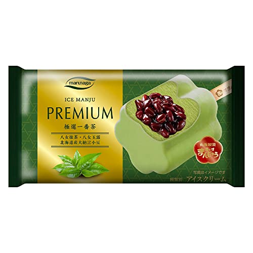 [冷凍] 丸永製菓 PREMIUMあいすまんじゅう 極選一番茶 85mlのサムネイル