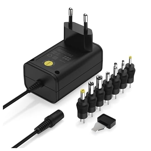 ANSMANN Universal Netzteil 3-12v max. 300mA max. 3.6w, DC Schaltnetzteil Ladegerät inkl. 7 Adapterstecker für Haushaltselektronik
