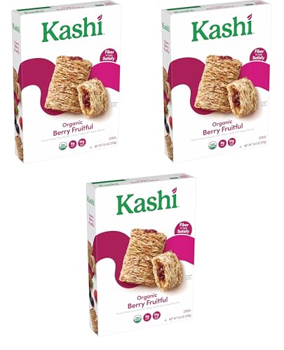 Generic Kashi - Organic Berry Fruitful Breakfast Cereal - Family Breakfast - Organic Fiber Cereal - 13.4 Oz Box - 3 Boxes