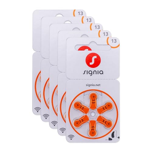 Siemens-Signia Hörgerätebatterien Typ 13 (orange) 30 STK. Vorteilspack