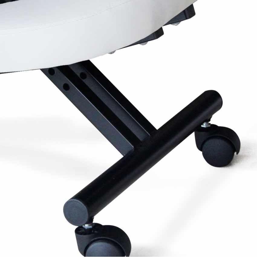 Produce Shop Chaise de Bureau Ergonomique siège Assis-Genoux Similicuir Balancesteel - Blanc