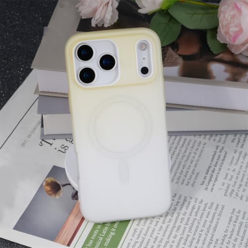 Coque iPhone 11 Pro magnétique jaune 2 en 1 avec finition mate élégante
