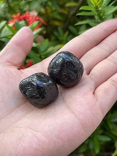 Image of GAF TREASURES 1 /2 LB Garnet Tumbled Stones, Polished Garnet Gemstone, Garnet Healing Crystals (Garnet)