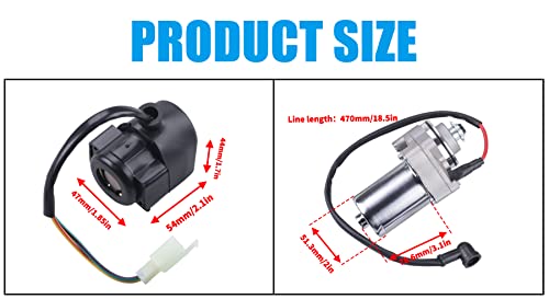 image for JINGKE 12 Teeth Starter Motor Starter Relay Solenoid for Tao Tao 125cc