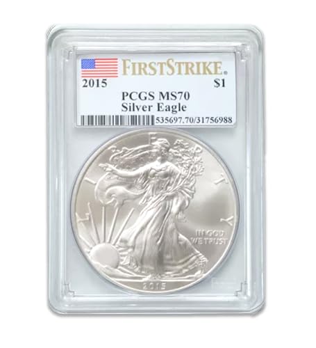 USA 2015 Silver Eagle Coin MS70 PCGS - First Strike Mint