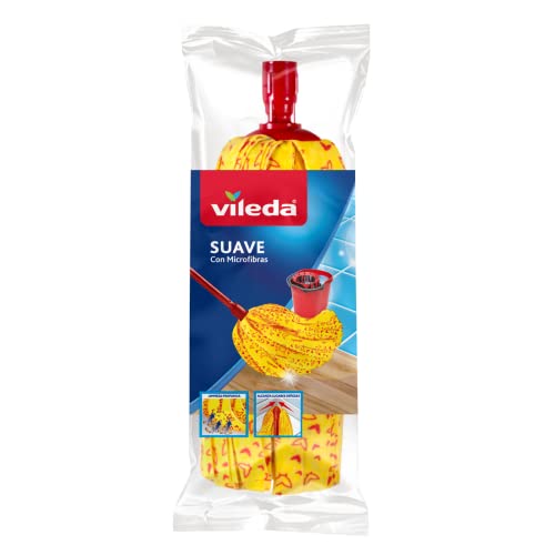 Trapeadores, Kitchen Vileda Repuesto de Mop Suave, Trapeador Mop Microfibra para Limpieza del Hogar