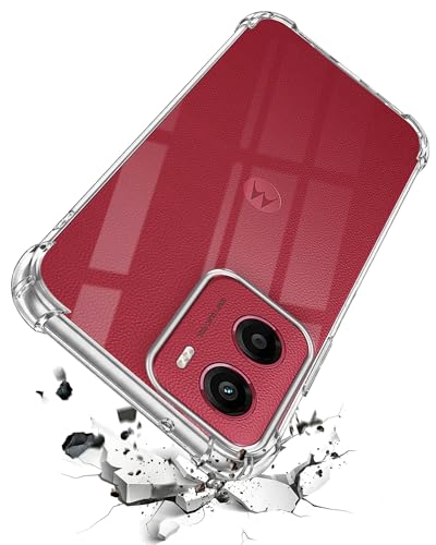 Image of Jkobi Shockproof Crystal-Clear Back Cover for Motorola Moto G05 (Anti Yellow Case | Drop & Camera Protection | Hard Polycarbonate)