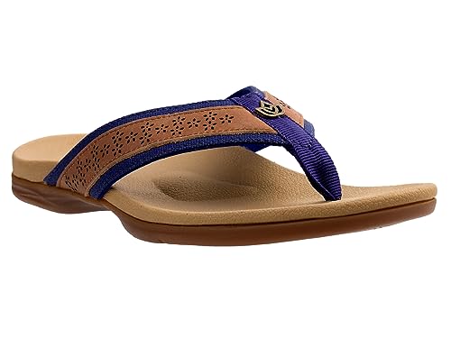 Tongs Miramar Spenco femme 38.5 bleu parfaites pour vos vacances à la plage