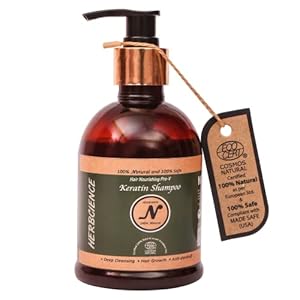 Hair Nourishing Pro-V Keratin Shampoo - 300ml Certified 100% Natural by ECOCERT-Cosmos Natural (300ml)