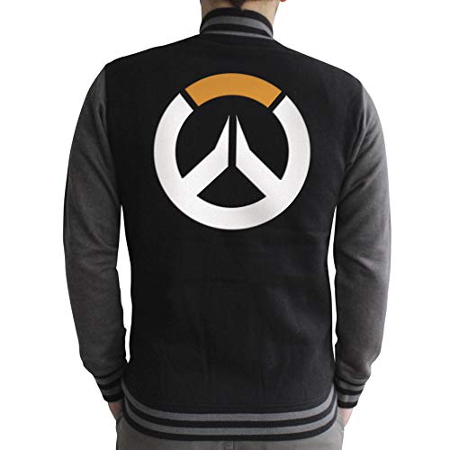 ABYstyle Overwatch Logo Uomo Giacca in stile College nero/grigio XL 80% cotone, 20% poliestere