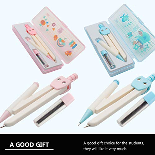 Toyvian 2Pcs Estudante de Matemática Geometria Bússola Desenho E Desenho de Bússola de Precisão para