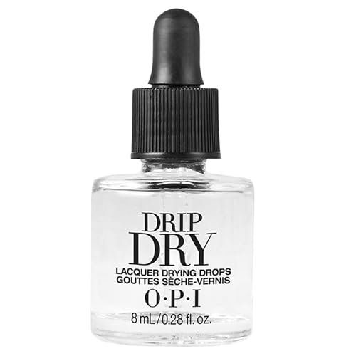 OPI DripDry Lacquer Drying Drops – trocknen Nagellack in 60 Sekunden – Nagellack Schnelltrockner-Tropfen mit pflegendem Jojobaöl und Vitamin E – 8 ml