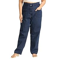 HIGH STAR Women's Straight Jeans (HSWJNSXL1796_Blue