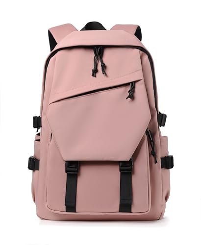 Water Resistant Multi-Pocket Laptop Backpack for Work & Travel, Fits 14" Computer, Lightweight and Durable (Pink)2
