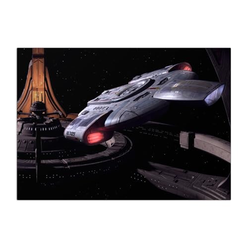 Displate Offiziell Star Trek MetallPoster Magnetische Befestigung Inklusive Lizenziert Bilder Hochwertiges Poster Ships Of The Line Defiant Poster 67.5 cm x 48 cm
