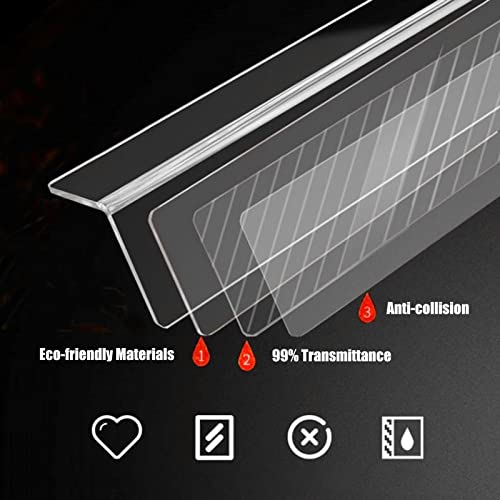Protectores de esquina transparentes para paredes, protectores de bordes acrílicos en forma de L para seguridad infantil y protección de muebles