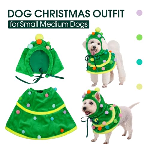 Disfraz de árbol de Navidad para perros tamaño mediano miniatura 4