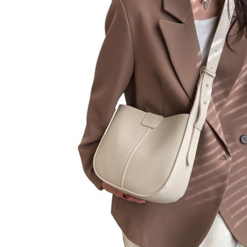 Shoulder Bag for Women Girl Large Capacity Solid Color Bucket Bags with Small Purse Crossbody Bag Versatile Fashion Bag2