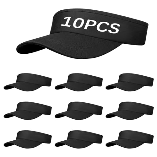 Image of Adjustable Sport Sun Visor Hats Bulk Solid Color Blank Golf Cap Anti Ultraviolet for Beach Tennis Baseball