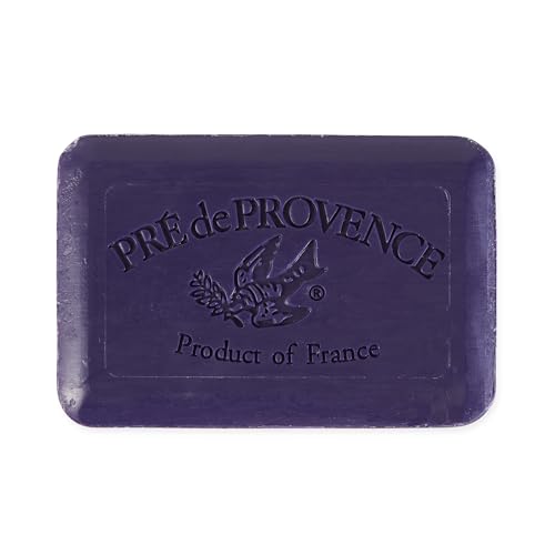 Image of Pre de Provence Artisanal Soap Bar, Enriched with Organic Shea Butter, Natural French Skincare, Quad Milled for Rich Smooth Lather, 8.8 Ounce, Black Currant