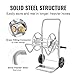 VEVOR Hose Reel Cart, Hold Up to 200 ft of 5/8’’ Hose (Hose Not Included), Garden Water Hose Carts Mobile Tools with Wheels, Heavy Duty Powder-coated Steel Outdoor Planting for Garden, Yard, Lawn