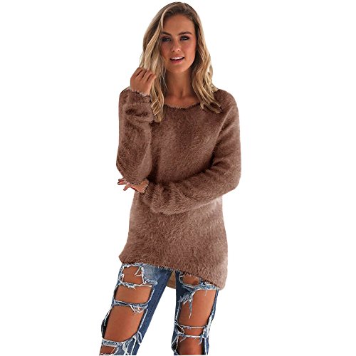 Preisvergleich Produktbild ITISME Damen Strickjacke Womens Casual Solid Langarm Pullover Pullover Bluse Sweatershirt