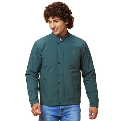 Image of Being Human Turquoise Regular Fit Men's Jacket Clothing