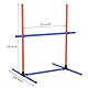 mioule 2-Pack Agility Set Hunde Groß Klein, HüRden Set - Hundesport - Slalomstangen Hund - Agility HüRden