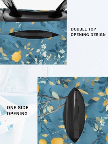Lemon Tree Travel Luggage Cover, Cute Bird Anti-scratch Elastic Luggage Covers For Suitcase Protector, Washable Baggage Covers4