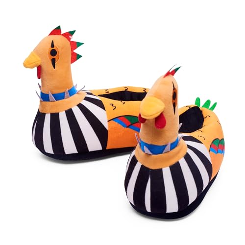 Coddies Punk Chicken Slippers | Novelty Gag Gift, Funny Slippers, Bird Shoes | 3 Sizes (S, M, L) | Men, Women & Kids