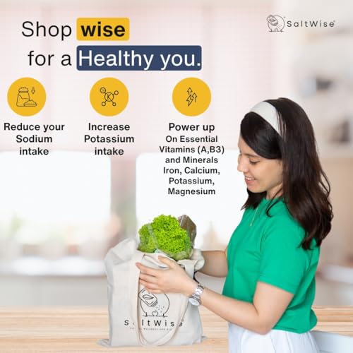 SaltWise Green Salt – 50% Less Sodium, Plant-Based Salt Substitute, 100% Dehydrated Salicornia, Natural Umami, No additives (7.05 oz / 200g)