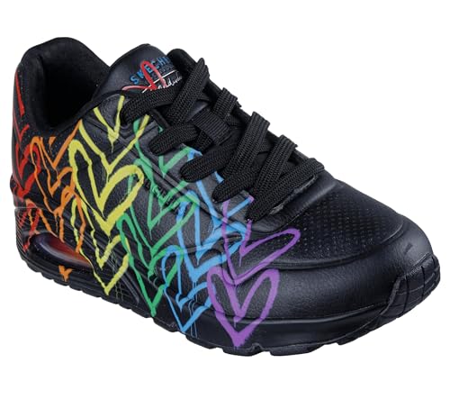 Skechers Uno Full of Love - Sneaker da Donna, Colore Nero, Taglia 40