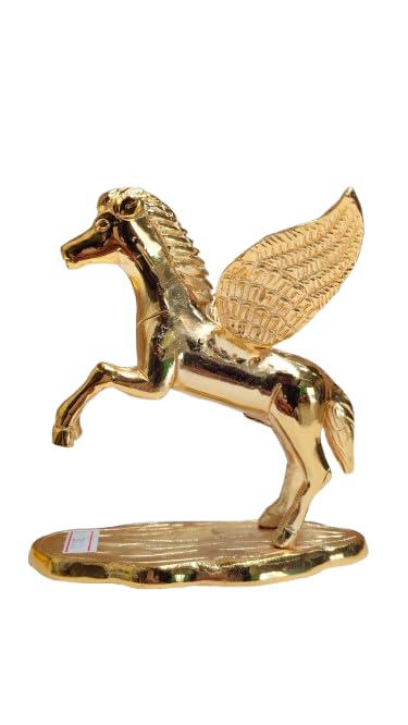 Prajet Vastu Inspired Brass Sculptures Vastu Feng Shui Statue for Success, Speed & Prosperity – Home Decor, Office Desk & Gift Figurine (Brass Horse) — image 1