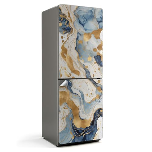 Decoración para cocina moderna con vinilo autoadhesivo de patrón abstracto para neveras 2
