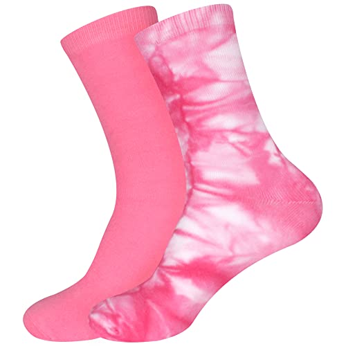Image of BambooMN Women's Bamboo Athletic Tie Dye Crew Socks