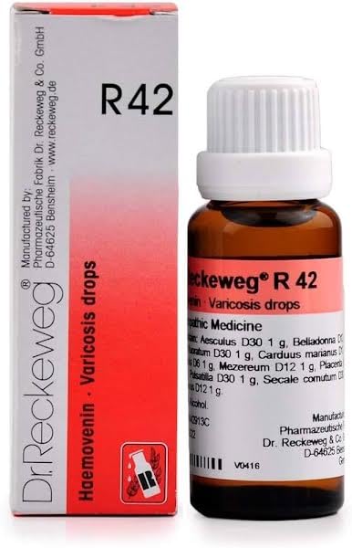 Dr. Reckeweg R 42 Venous Stasis,Varicosis 22 ml (Pack of 2)