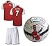 ALEXIS #7 Jersey + Soccer Ball Youth sizes - Red Kids Soccer Jersey + Shorts + Premium Alexis #7 Football Size 5 ball - GREAT GIFT for Boys (YL 10-13 years, Jersey & Ball)