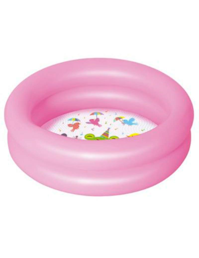 Bestway Tradineur - Piscina Hinchable Redonda Infantil, 20 litros, Vinilo Resistente, Pared de Doble Anillo, jardín, Patio, fácil de Montar, 15 x 61 cm, Color Aleatorio