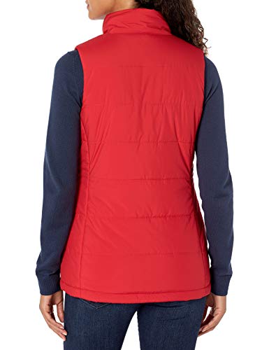 Amazon Essentials Women's Mid-Weight Puffer Vest, Red, Large #TOP1