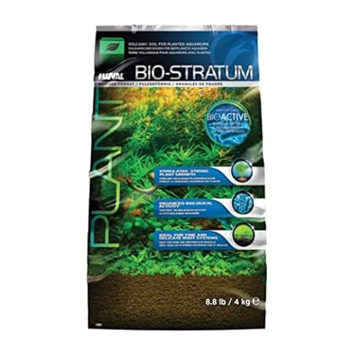 Fluval 12697 Natural Mineral-Rich Volcanic Soil Bio Stratum for Planted Tanks, 8.8 lbs. - Aquarium Substrate for Healthy Plant Development, Growth, and Color