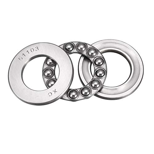 uxcell 51103 �~�j�`���A �X���X�g�{�[�� �x�A�����O 17mm x 30mm x 9mm �N�����X�`�[�� ���b�V���[�t��