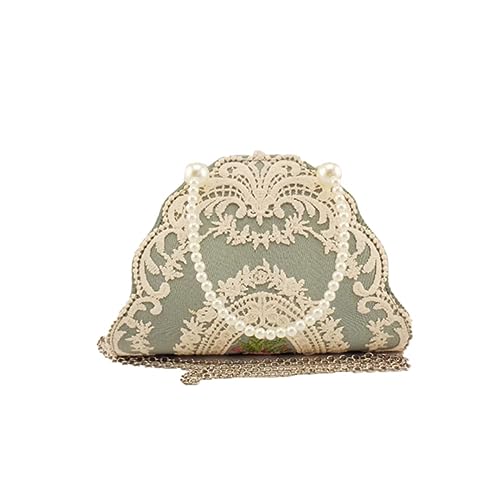 Sac chinois hanfu antique vert de 25cm, sacoche de soirée haut de gamme pour qipao